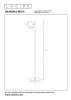 Lampa podłogowa LED metalowa nowoczesna minimalistyczna uniwersalna czarno-brązowa regulowana możliwość ściemniania SKANSKA RECH IP44 03749/03/96 LUCIDE